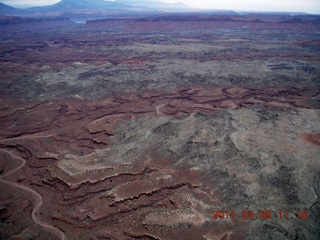 86 7j6. aerial - Lake Powell 'south fork' area