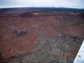 87 7j6. aerial - Lake Powell 'south fork' area