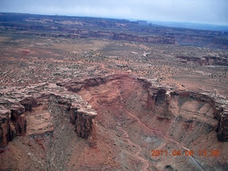 153 7j6. aerial - Mineral Canyon (Bottom) road