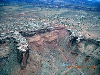 155 7j6. aerial - Mineral Canyon (Bottom) road recently repaired