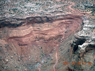157 7j6. aerial - Mineral Canyon (Bottom) road recently repaired