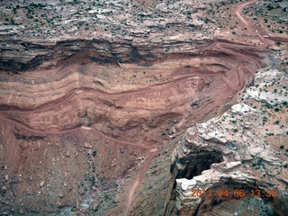 158 7j6. aerial - Mineral Canyon (Bottom) road recently repaired