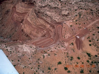159 7j6. aerial - Mineral Canyon (Bottom) road recently repaired