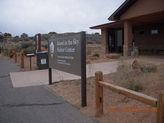 Canyonlands National Park visitor center sign