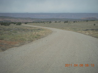 21 7j8. dirt road drive to Anticline Overlook