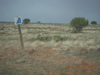 79 7j8. Minor Overlook - road sign
