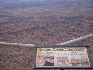 Needles Overlook with sign