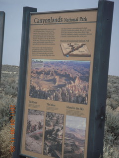 145 7j8. drive to Canyonlands Needles sign