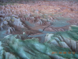 174 7j8. Canyonlands Needles - relief map in visitors center