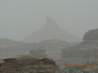 Canyonlands Needles - hazy day from wind