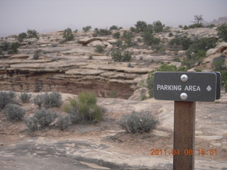 274 7j8. Canyonlands Needles Slickrock hike sign