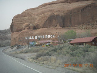 drive from Needles back to Moab - HOLE N THE ROCK