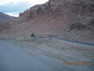 bike path seen on drive to Arches