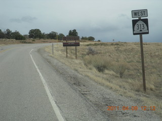 159 7j9. drive to Dead Horse Point - Route 313 sign