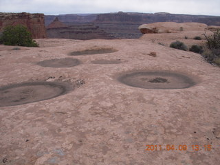 Dead Horse Point hike - big hose on ground