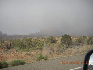 321 7j9. drive back from Dead Horse Point to Moab - hazy view