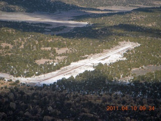 aerial - Cedar Mountain airstrip