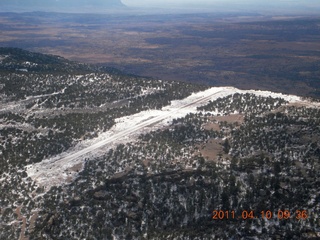 48 7ja. aerial - Cedar Mountain airstrip
