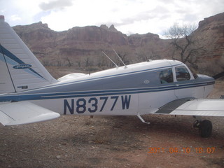 Mexican Mountain airstrip run - N8377W