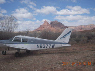 126 7ja. Mexican Mountain airstrip run - N8377W