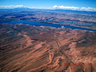 aerial - Hite to Bullfrog Basin - Lake Powell area