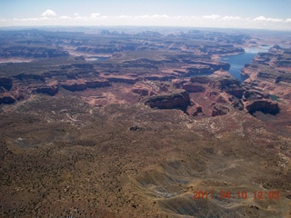 aerial - Kaiparowits Plateau to Page - Lake Powell