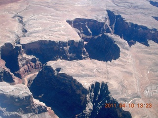 241 7ja. aerial - Page to Flagstaff - Little Colorado River canyon