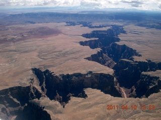 242 7ja. aerial - Page to Flagstaff - Little Colorado River canyon