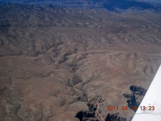 243 7ja. aerial - Page to Flagstaff - Little Colorado River canyon area