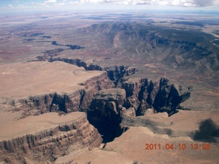 246 7ja. aerial - Page to Flagstaff - Little Colorado River canyon