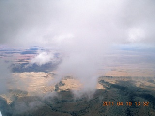 aerial - Page to Flagstaff - Little Colorado River canyon