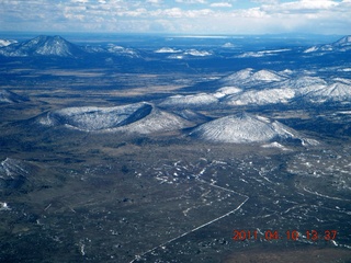 251 7ja. aerial - Page to Flagstaff - sunken volcanos