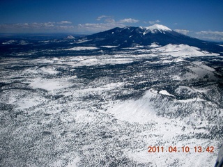 256 7ja. aerial - Page to Flagstaff - Humphries Peak