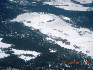 257 7ja. aerial - Page to Flagstaff - snow