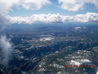 aerial - Page to Flagstaff - sunken volcanos