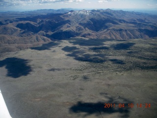 279 7ja. aerial - Sedona to Deer Valley (DVT) - cloud shadows