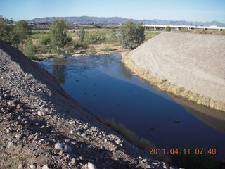 canal and road west of Tempe Town Lake