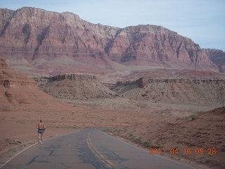 Marble Canyon run - Adam running