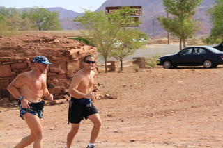 Ruhil's pictures - Marble Canyon - Adam and Dave running