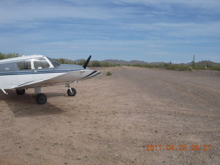 Vulture Mine airstrip and N8377W