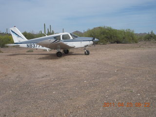 521 7jp. Vulture Mine airstrip and N8377W