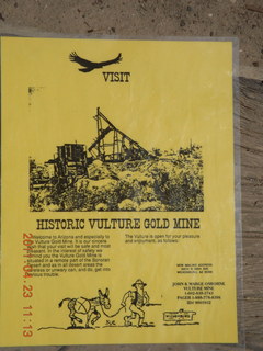 168 7jp. Vulture Mine tour description sheet - side one