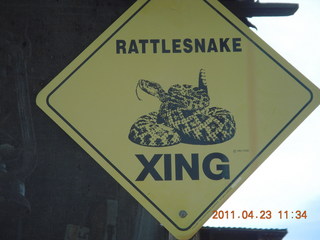 206 7jp. Vulture Mine tour - Rattlesnake XING sign