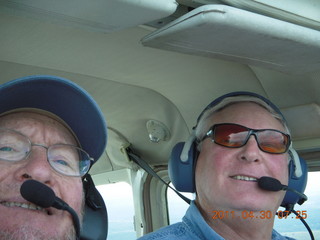 Adam and Neil flying N3130S