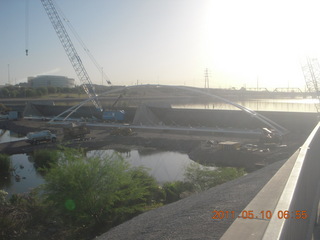 new Tempe Town Lake bridge construction