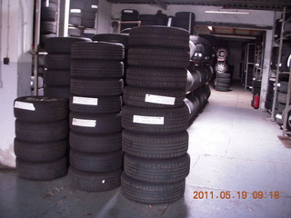tires in tire shop