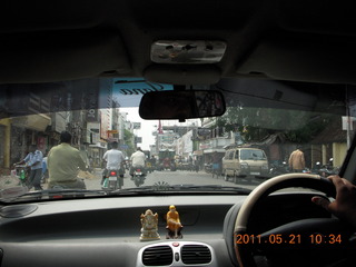 39 7km. India - Puducherry (Pondicherry) - driving to Auroville