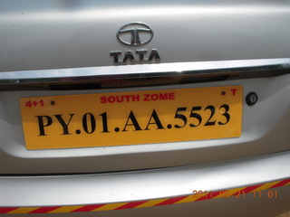 44 7km. India - our car at Auroville