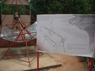 India - Auroville solar heat collector
