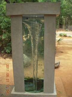 64 7km. India - Auroville  water vortex